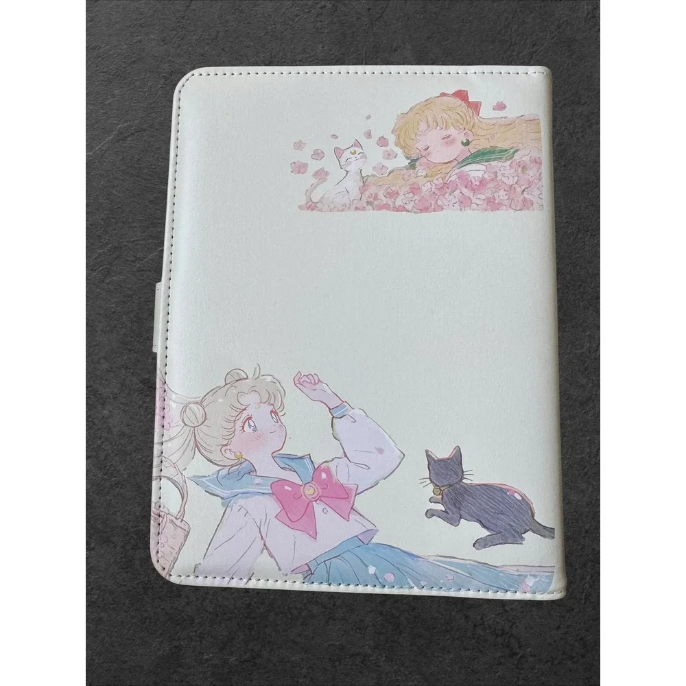 Sailor Moon A5 Binder Notebook Faux Leather Journal Planner Anime Art